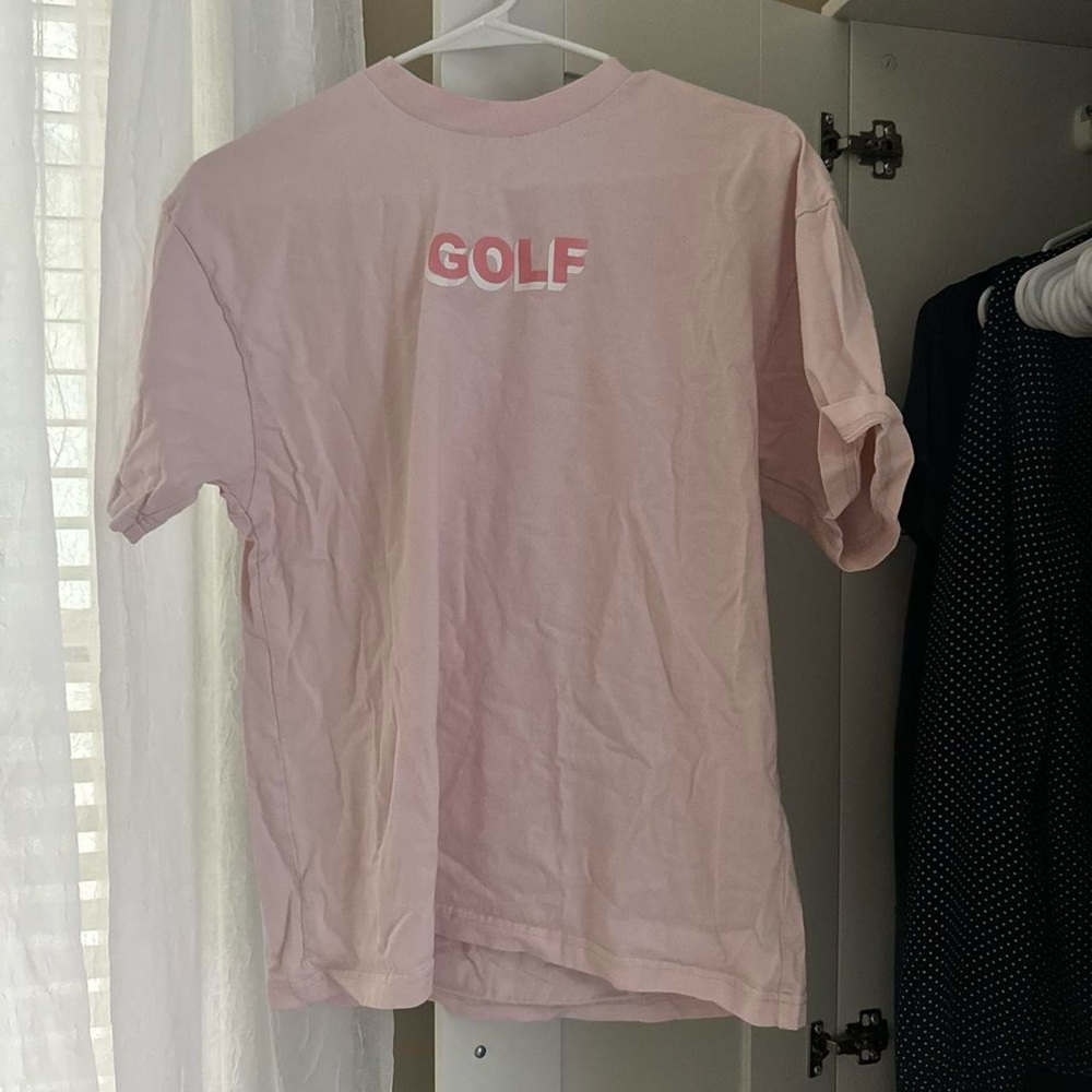 Medium Golf tee, worn once, minimal ink bleed on the G #tylerthecreator #golf